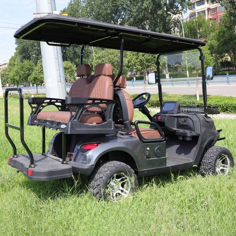 Golf Cart Manufacturer - 60V 4 Seater Lithium Battery All Terrain Tires for Resorts