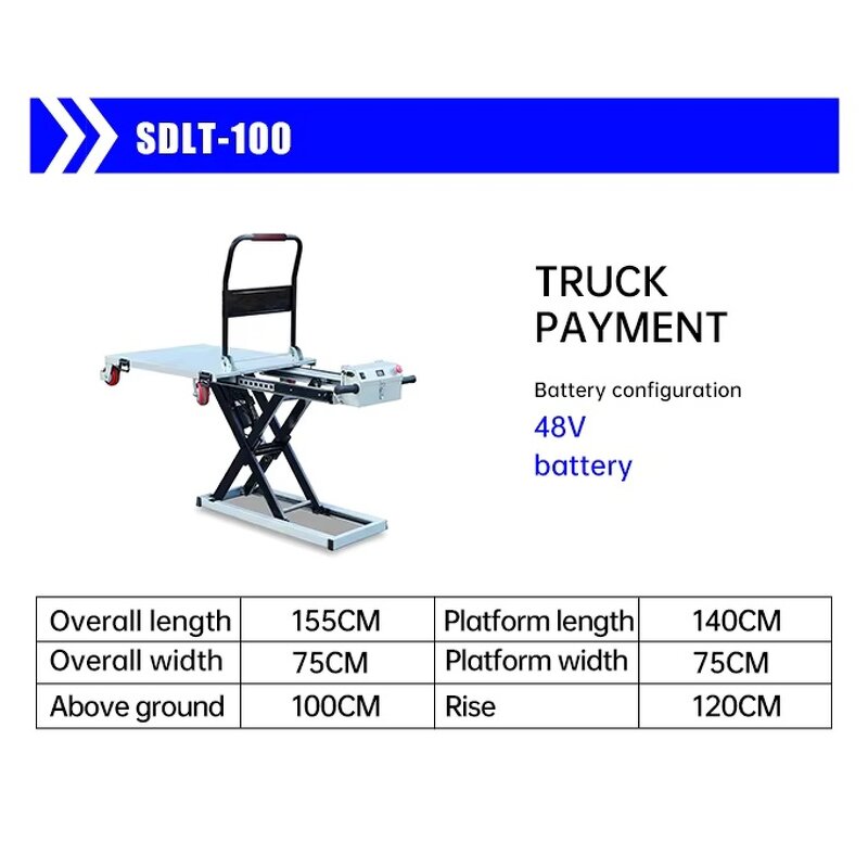 Hydraulic Lift Table Factory - Mobile Manual Elevated Vehicle Mechanism with Four-Wheel Pallet OEM Customizable