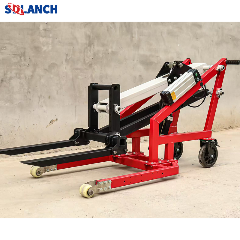 Electric Hydraulic Forklift Factory - Used Portable Curved Arm Board Loading Unloading Lifting Stacking Diesel