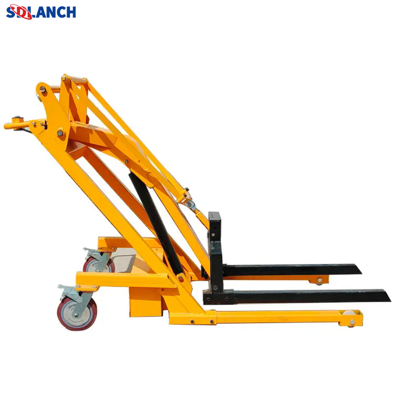 Electric Hydraulic Forklift Factory - Curved Arm Board Portable Truck Loading Unloading Lifting Stacking