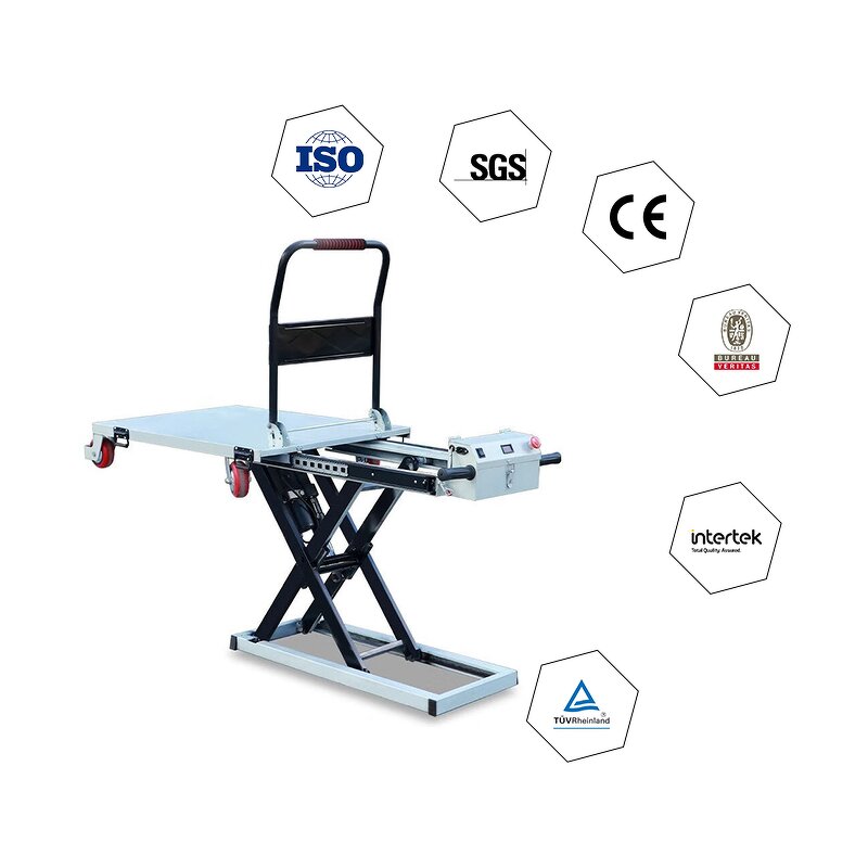 Electric Handcart Manufacturer - Customizable Scissor Fork On-Board Platform Four-Wheel Hydraulic Lift OEM