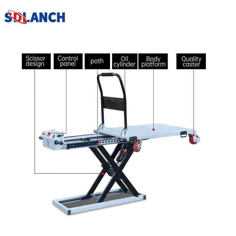 Electric Trolleys Manufacturer - Portable Self-Loading Hand Carts Flat Hydraulic Lifting Table Metal Foldable