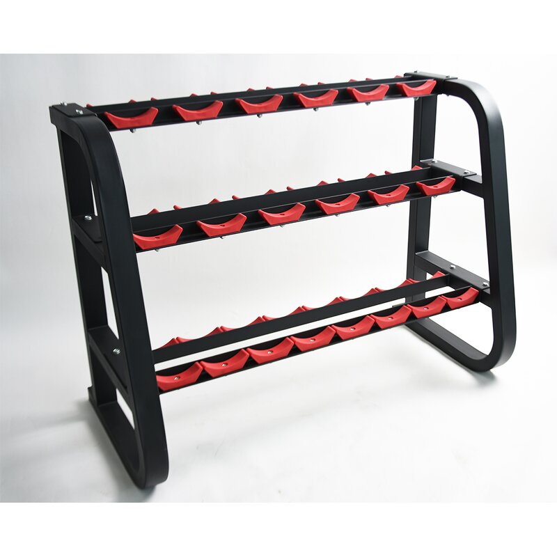 Dumbbell Rack Manufacturer - High Quality 10 Pairs 3 Tiers 3-layer for Gym