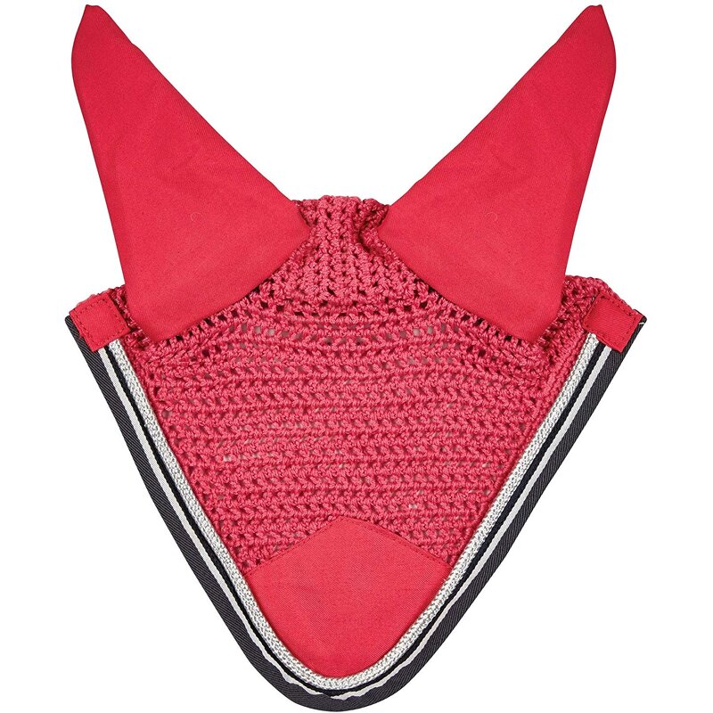 Horse Ear Cover Manufacturer - Contrast Ear Bonnet Netting Hood Cotton Fabric Nice Stitching