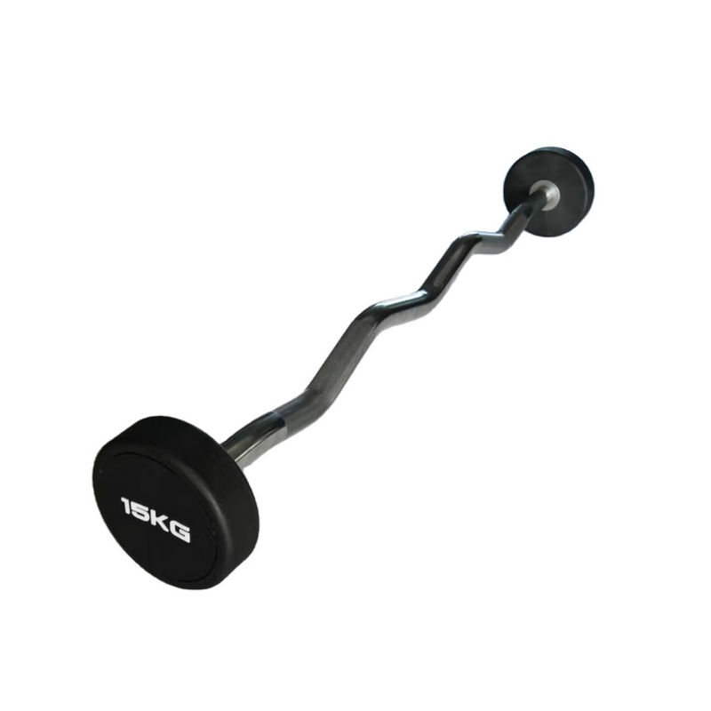 Round Steel Barbell Factory - High Quality PEV Weight Lifting Barbell Eco Friendly 10 to 50 kg