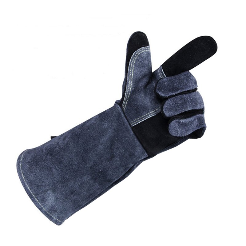 Leather Gloves Manufacturer - Cowhide BBQ Grilling Welding Heat Resistant Fire Proof