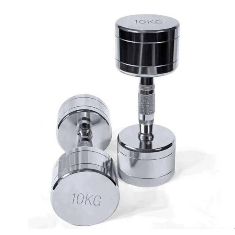 Electroplate Dumbbell Set Manufacturer - High Quality Round Steel for Gym 1kg to 10kg Electroplate