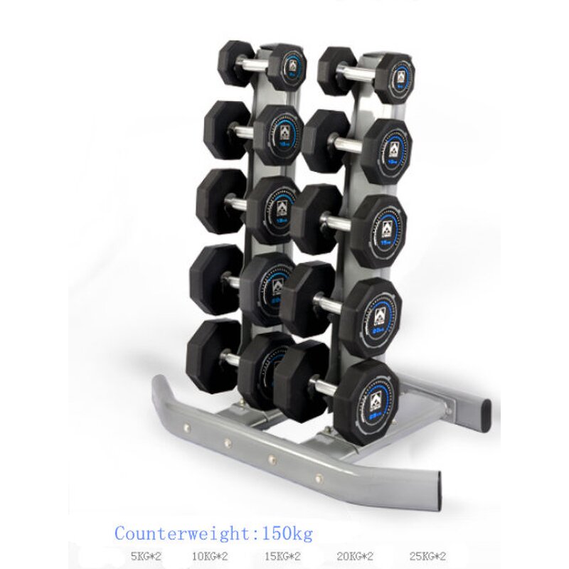 Dumbbell Rack Manufacturer - High Quality 5 Pairs Upright Steel 5 Tiers Stand