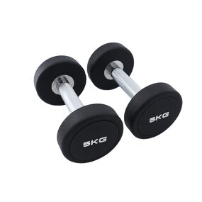 PEV Dumbbell Set Manufacturer - Factory Price High Quality Round Steel Custom Logo