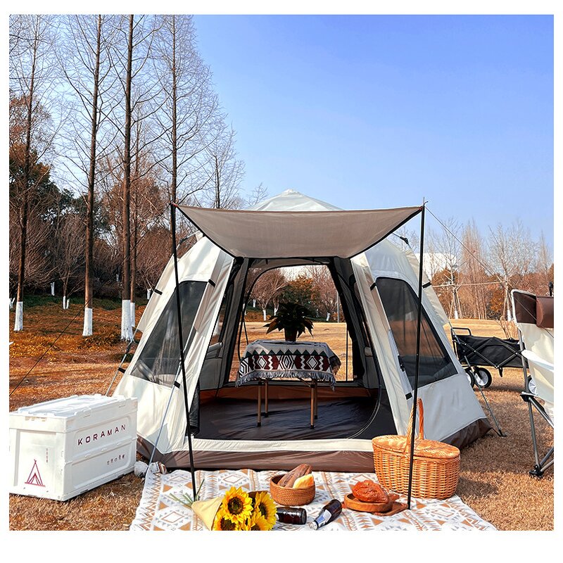 Camping Tent Manufacturer - High Quality Outdoor Big Capacity Waterproof Windproof Automatic with UV Protection