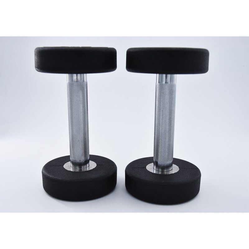PEV Dumbbell Set Manufacturer - Factory Price High Quality Round Steel Custom Logo