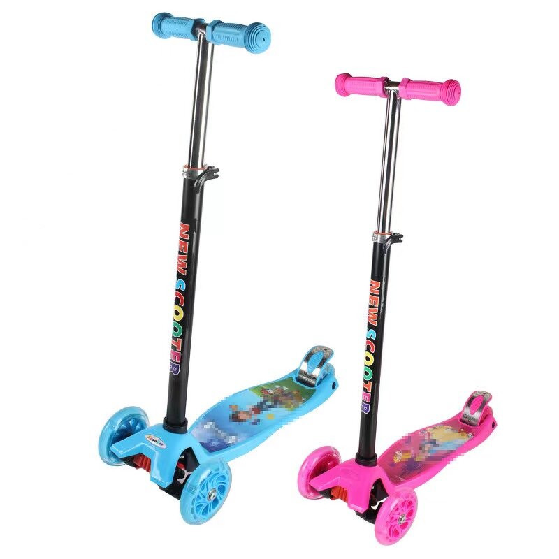 Kick Scooter Factory - Adjustable Height No Folding with LED Light for Outdoor Sport