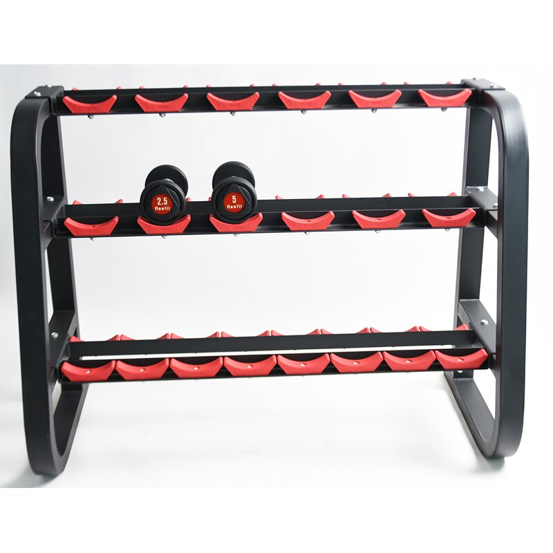Dumbbell Rack Manufacturer - High Quality 10 Pairs 3 Tiers 3-layer for Gym