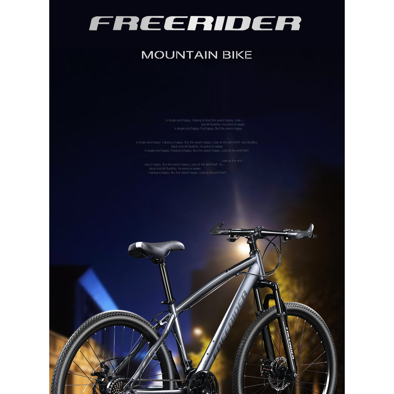 Mountain Bike Manufacturer - Wholesale FREERIDER Child Teenager Adult High Carbon Steel 26 Inch Full Suspension MTB