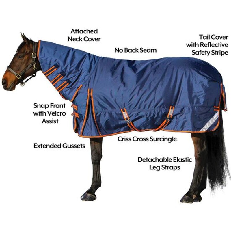Winter Horse Turnout Manufacturer - Horse Rugs Blanket with Detachable Neck Cover Waterproof