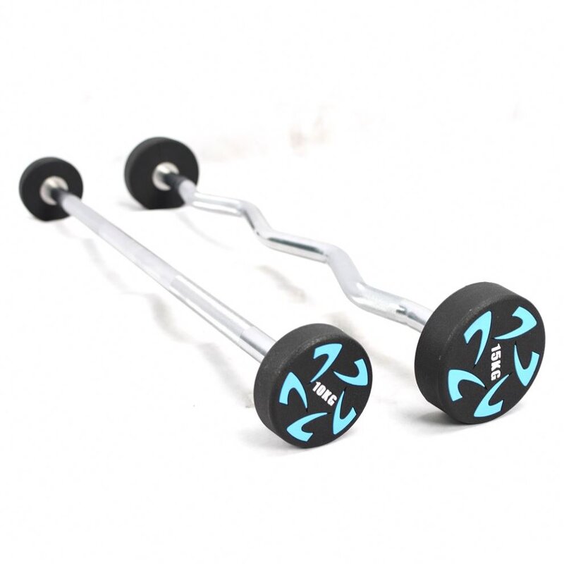 Round Steel Barbell Factory - Hot Sale CPU Fix Barbell Weight Lifting Barbell