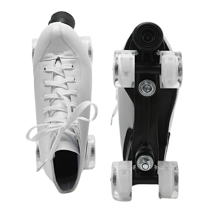 Roller Skate Manufacturer - Durable Two-row Four Wheels Attachable Flashing