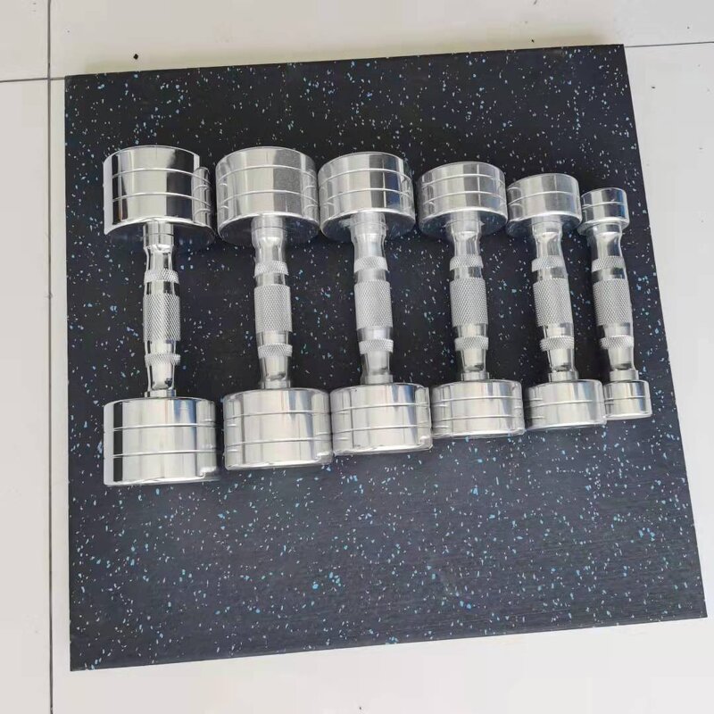 Electroplate Dumbbell Set Manufacturer - High Quality Round Steel for Gym 1kg to 10kg Electroplate