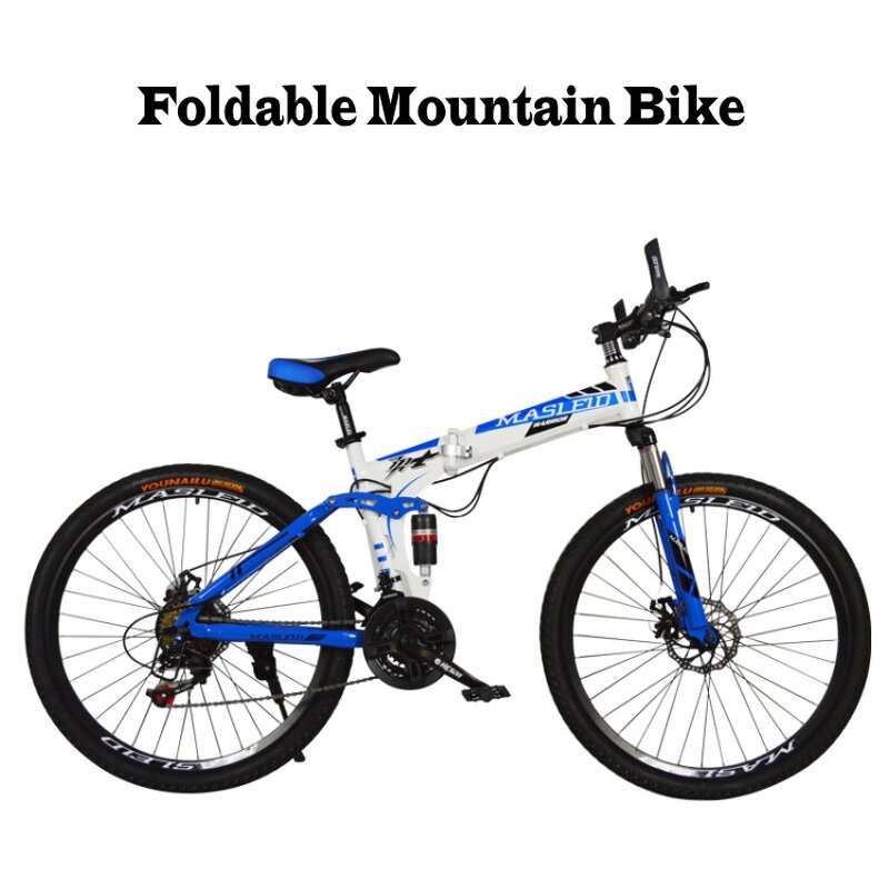 Mountain Bike Factory - Foldable High Carbon Steel Adult 26 Inch Disc Brake