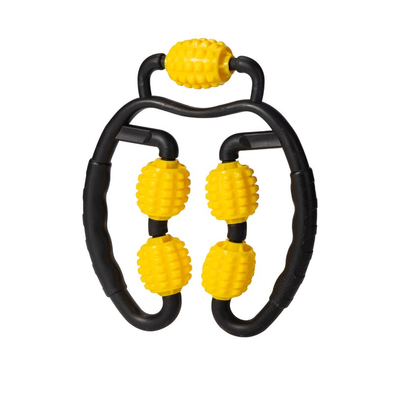 Yoga Leg Clamp Manufacturer - Body Building 5 Wheel Leg Ring Massager Roller Fitness Muscle Relaxation