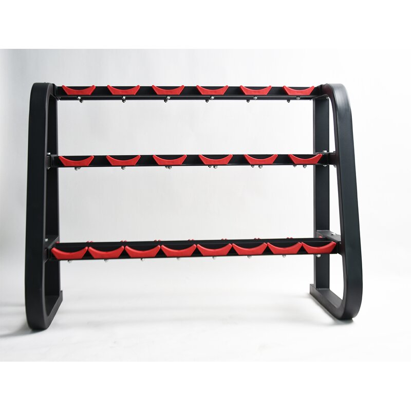 Dumbbell Rack Manufacturer - High Quality 10 Pairs 3 Tiers 3-layer for Gym