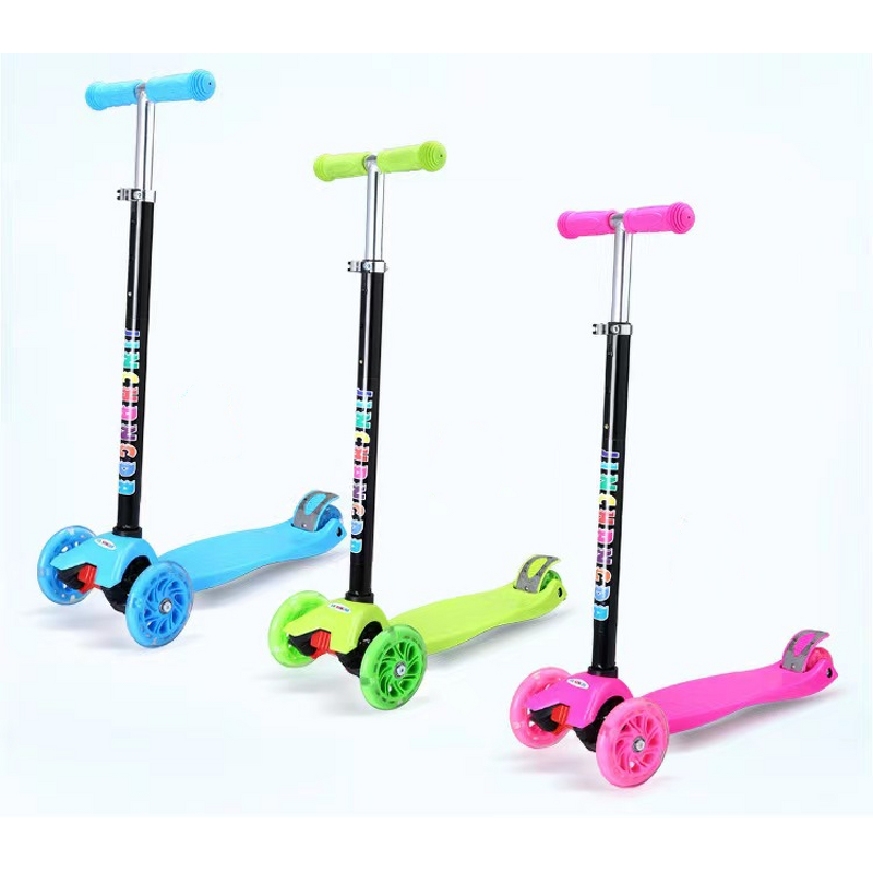 Kick Scooter Factory - Adjustable Height No Folding with LED Light for Outdoor Sport