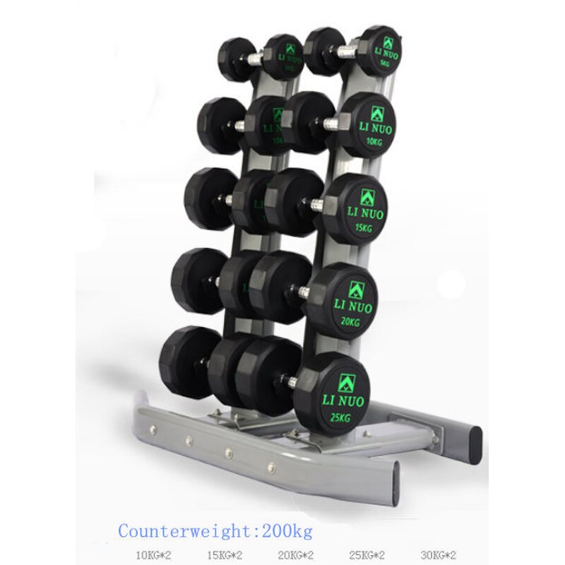 Dumbbell Rack Manufacturer - High Quality 5 Pairs Upright Steel 5 Tiers Stand