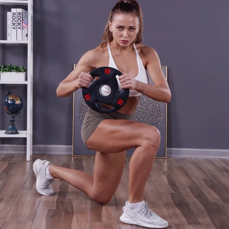 Rubber Weight Plates Factory - On Sale Gym Cast Iron with Grip Hole Weight Lifting