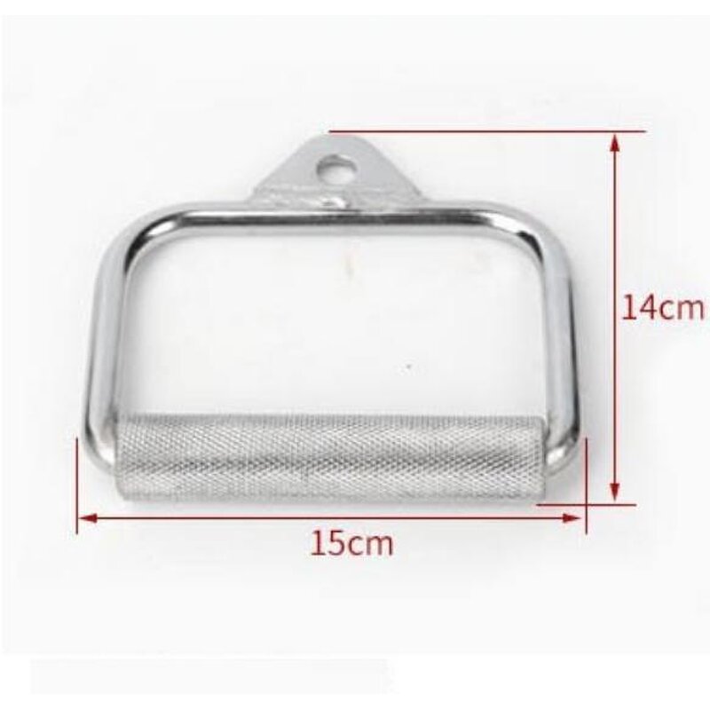 Gym D-handle Manufacturer - Electroplate for Smith Crossover Machine Biceps Strength Trainer