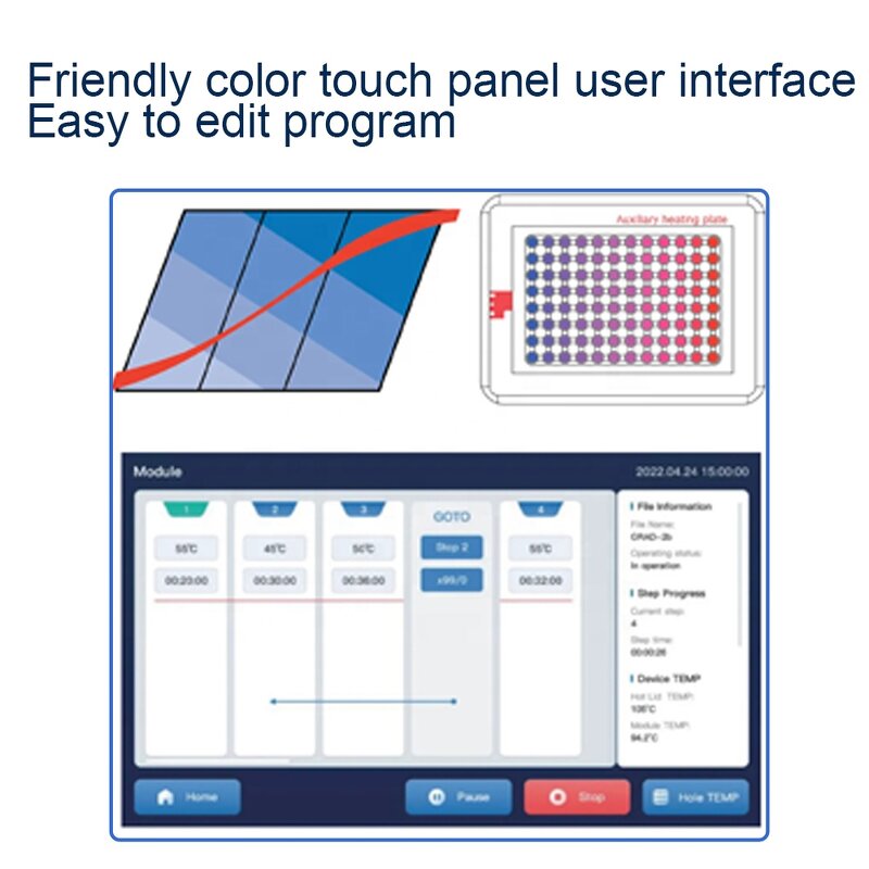 PCR Machine Factory - OEM/ODM Custom New Arrival PCR Machine Laboratory Thermal Cycler DNA Amplification Equipment