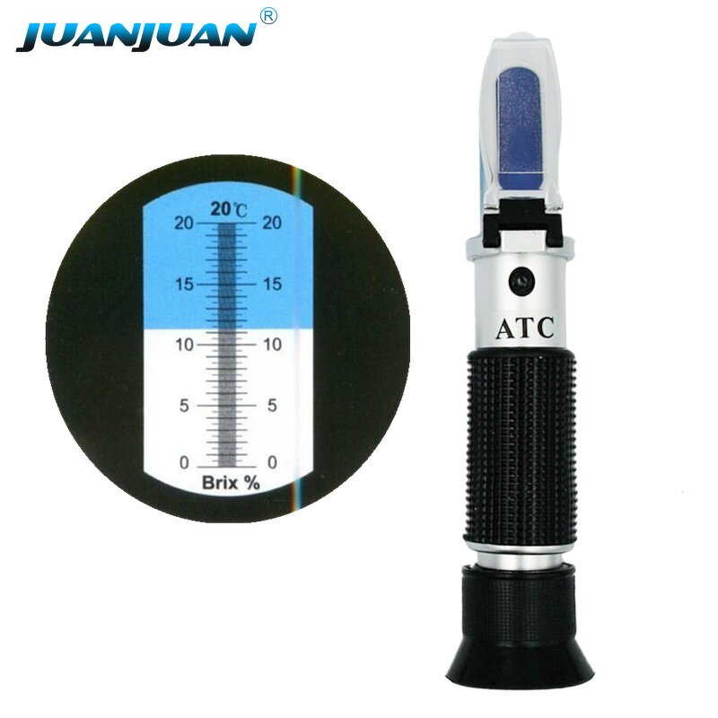 Hand Held Brix Tester Manufacturer - OEM/ODM Custom Hand Held Brix Tester 0-20% Brix ATC Refractometer for Sugar Water