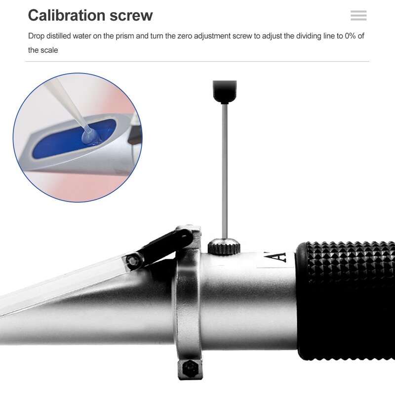 Portable Brix Refractometer Manufacturer - OEM/ODM Custom Portable Hand Held 0-90% Brix Refractometer for Beer Wine Alcohol