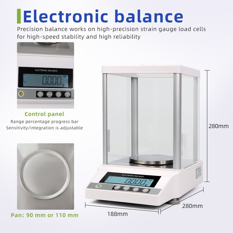 LCD Electronic Balance Factory - OEM/ODM Custom 310g 0.01g Laboratory Balance Multiple Unit Backlight