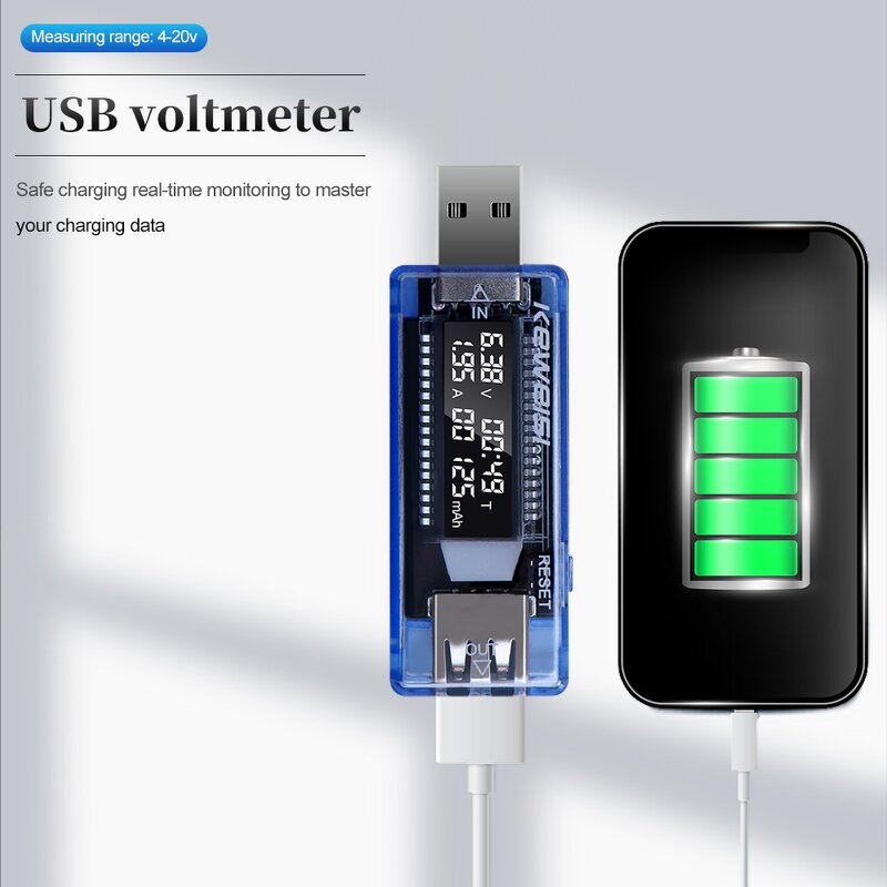 USB QC Tester Manufacturer - OEM/ODM Custom USB QC2.0 3.0 Current Voltage Doctor Charger Capacity Tester Power Meter