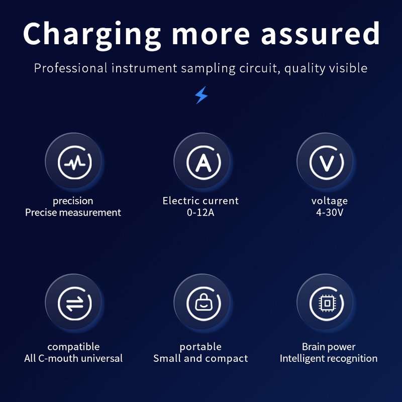 Type-C Tester Manufacturer - OEM/ODM Custom Wholesale KWS-2302C Type-C Tester Current Voltage Meter Charging Detector