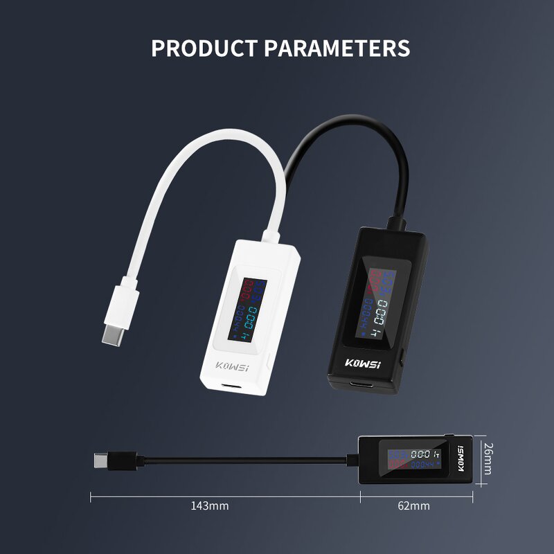 Type-c Charges Current Detector Manufacturer - OEM/ODM Custom Type-c Charges Current Detector Voltage Tester Meter Power
