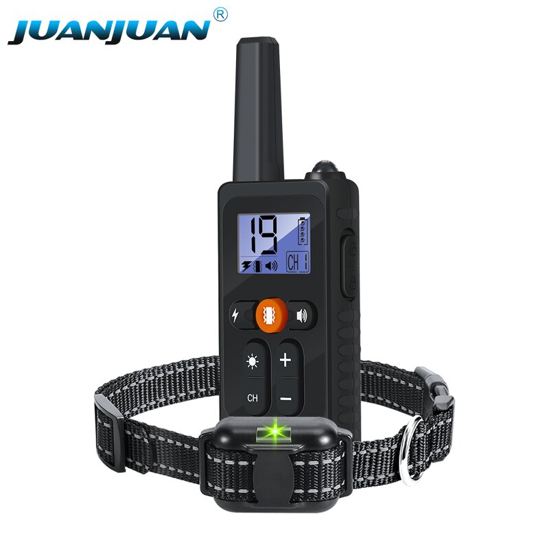 Electric Dog Training Collar Factory - OEM/ODM Custom 800m Rechargeable LED Beep Vibration Safe Shock Electric Dog Collar
