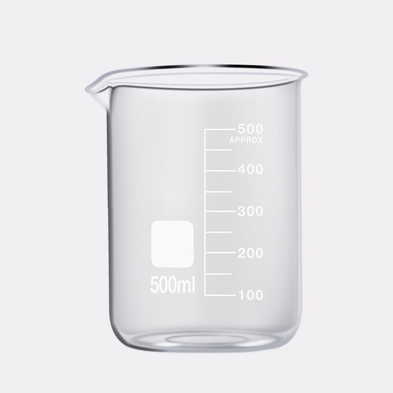 Glass Beaker Factory - OEM/ODM Custom Laboratory Supplies 500ML Glass Beaker Transparent Thickened with Scale