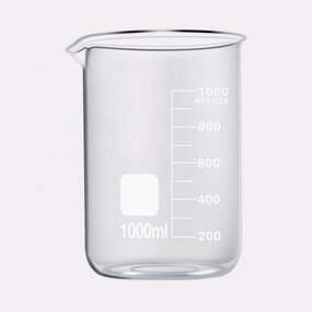 Glass Beaker Manufacturer - OEM/ODM Custom Glass Beakers 1000ml Borosilicate Glass Mug for School Low Form Beaker