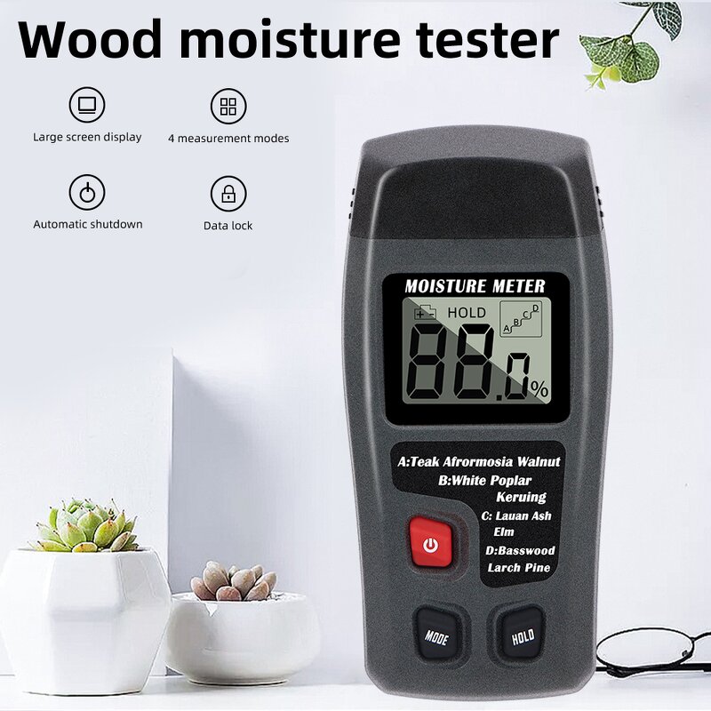Moisture Testing Meter Manufacturer - OEM/ODM Custom Large LCD Display Industrial Moisture Testing Meter Wood Humidity Tester