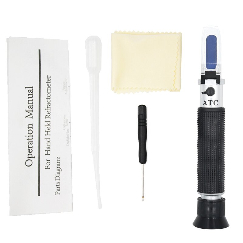 Handheld Salinity Refractometer Factory - OEM/ODM Custom Handheld New Design Salinity 0-10% Aquarium Water Refractometer ATC