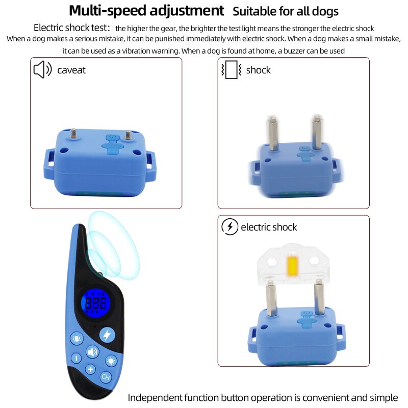 Smart Dog Training Collar Factory - OEM/ODM Custom L-668 Electric Waterproof Rechargeable Remote Control Smart Dog Collar