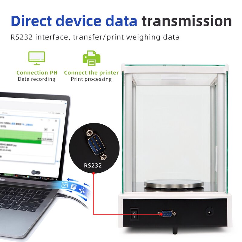 LCD Electronic Balance Factory - OEM/ODM Custom 310g 0.01g Laboratory Balance Multiple Unit Backlight