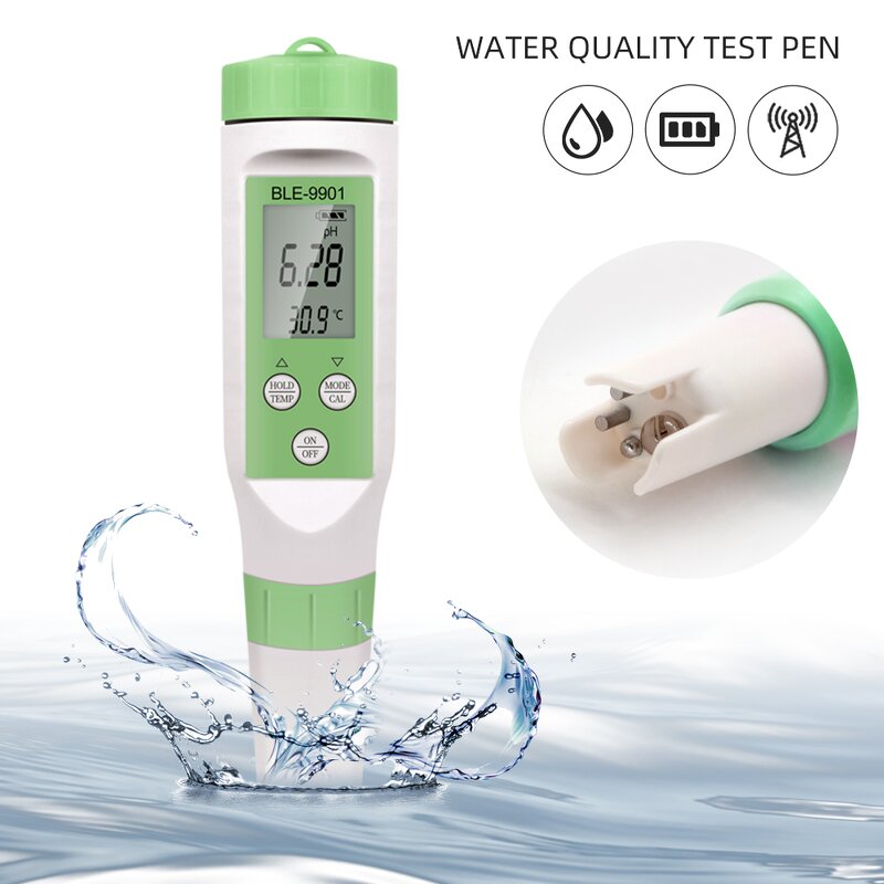 Smart Water Quality Tester Factory - OEM/ODM Custom BLE-9901 Smart Water Quality Tester 3 in 1 PH EC TDS Meter Pen