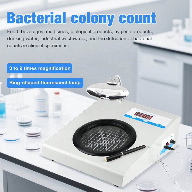Bacterial Colony Counter Factory - OEM/ODM Custom Factory Price Bacterial Colony Counter 110mm Lab Colony Counter