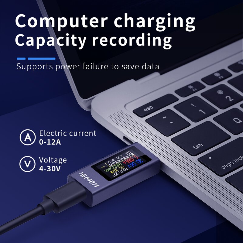 USB Detector Factory - OEM/ODM Custom 2024 USB Detector Voltmeter Ammeter USB Tester Voltage Current Tester