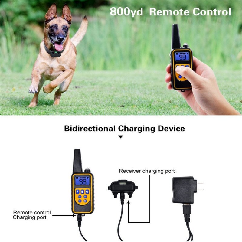 Waterproof Dog Training Collar Manufacturer - OEM/ODM Custom 800m Electric Pet Dog Training Collar Waterproof Anti Barking