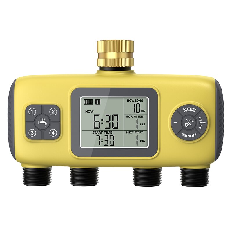 Automatic Irrigation Timer Factory - OEM/ODM Custom Wholesale New Arrivals 4-Way Automatic Irrigation Timer Waterproof Large