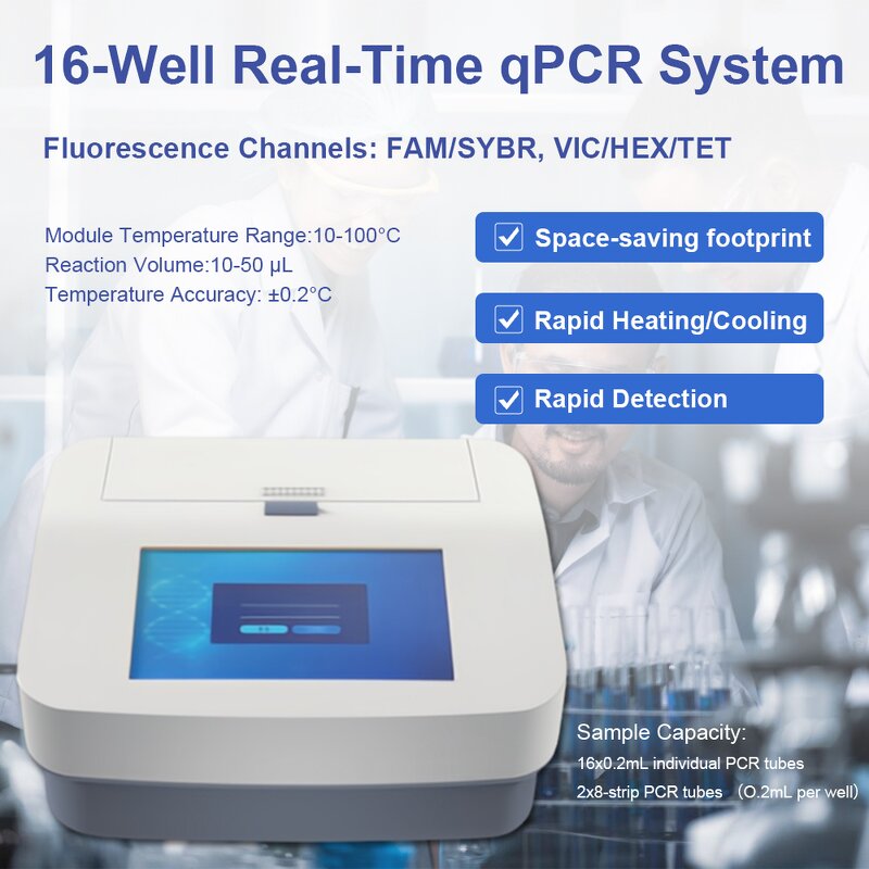 Real-time Fluorescent PCR Manufacturer - OEM/ODM Custom Wholesale Laboratory Dual Channel Real-time Fluorescent Agent PCR