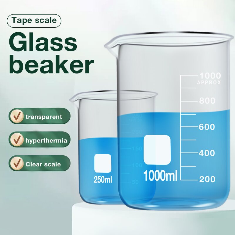 Heat Resistant Glass Beaker Factory - OEM/ODM Custom High Quality 250ML Heat Resistant Glass Beaker Laboratory Cups